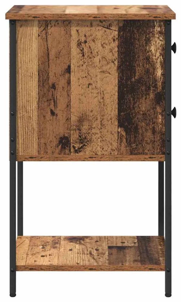 Éjjeliszekrény fiókkal 2 pcs Régi fa 32 x 42 x 70 cm Faanyag