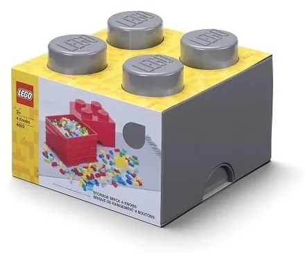 Square sötétszürke tárolódoboz - LEGO®
