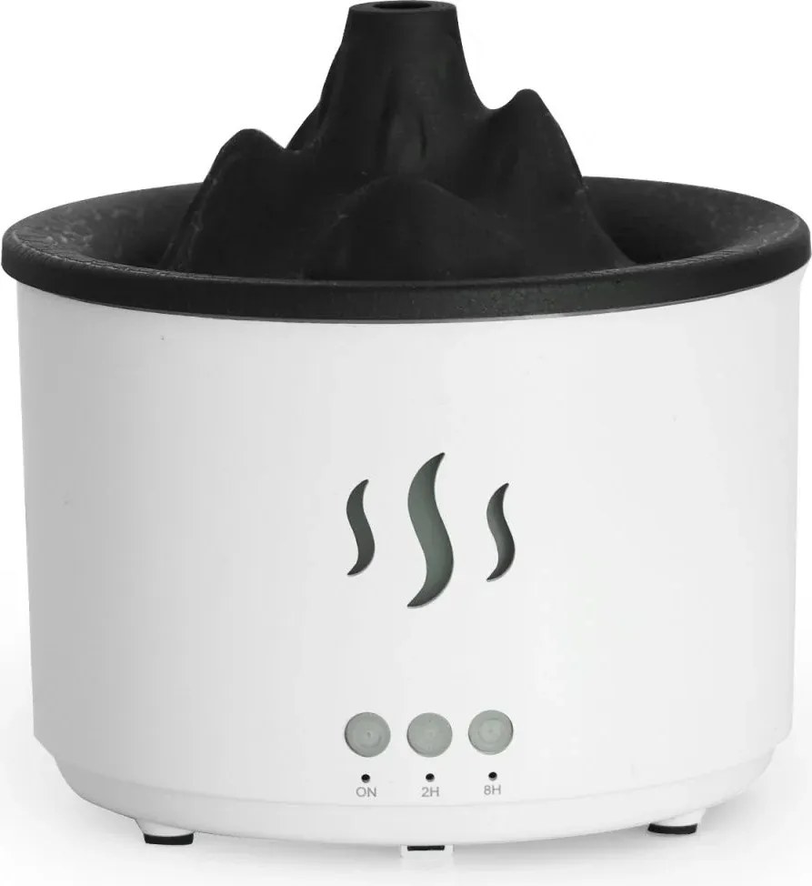 RDF3 aroma diffúzor vulkán formájában - 500 ml - fehér