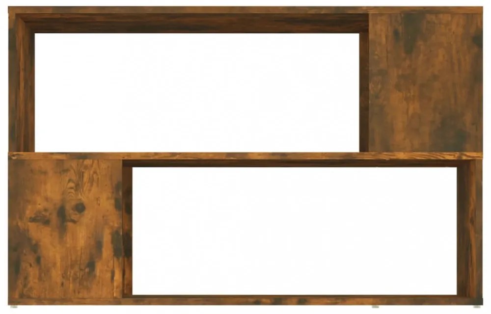 füstös tölgy színű szerelt fa könyvszekrény 100 x 24 x 63 cm