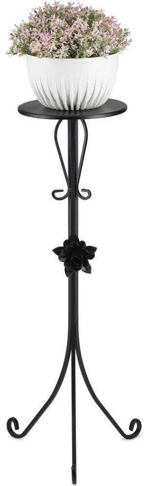 Virágállvány 95x39 cm fekete