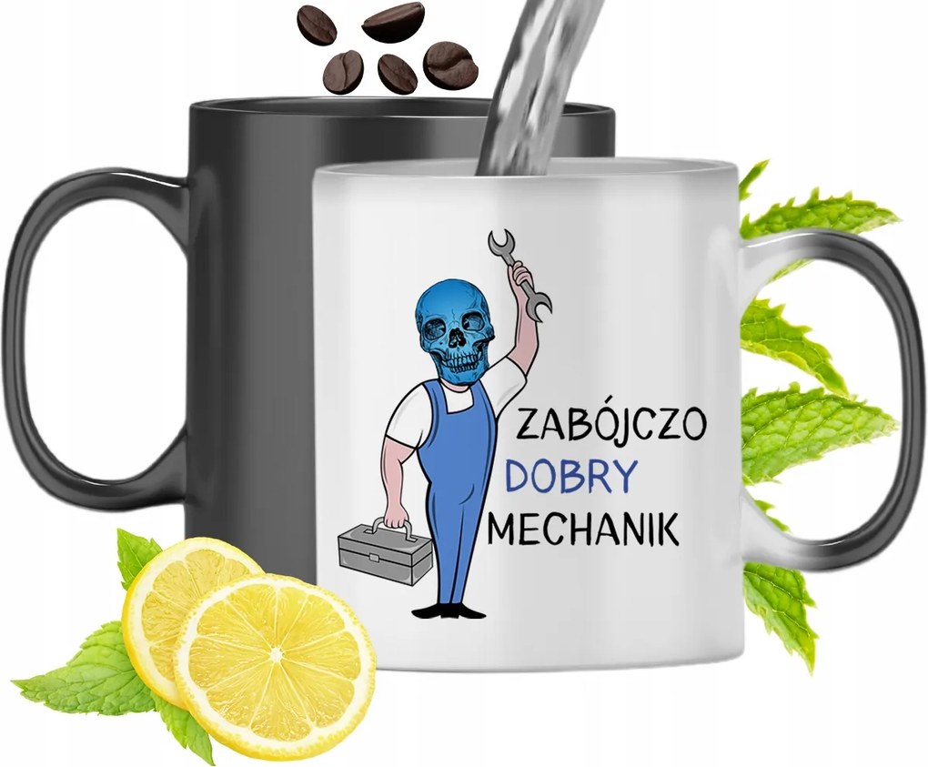 Mágikus Bögre Színváltó Mechanikusoknak, fényképes nyomtatással