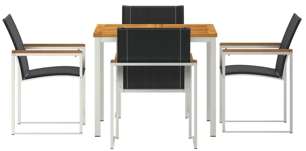 Kertiétkezőkészlet 5 pcs Tömör Teakfa