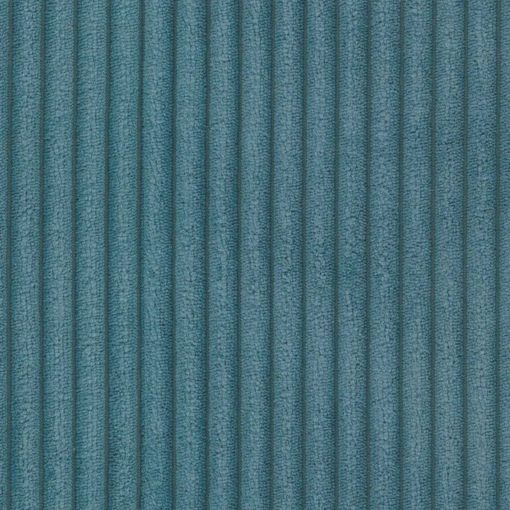 Türkiz kordbársony kinyitható tárolóhelyes kanapé 234 cm Sara – Ropez