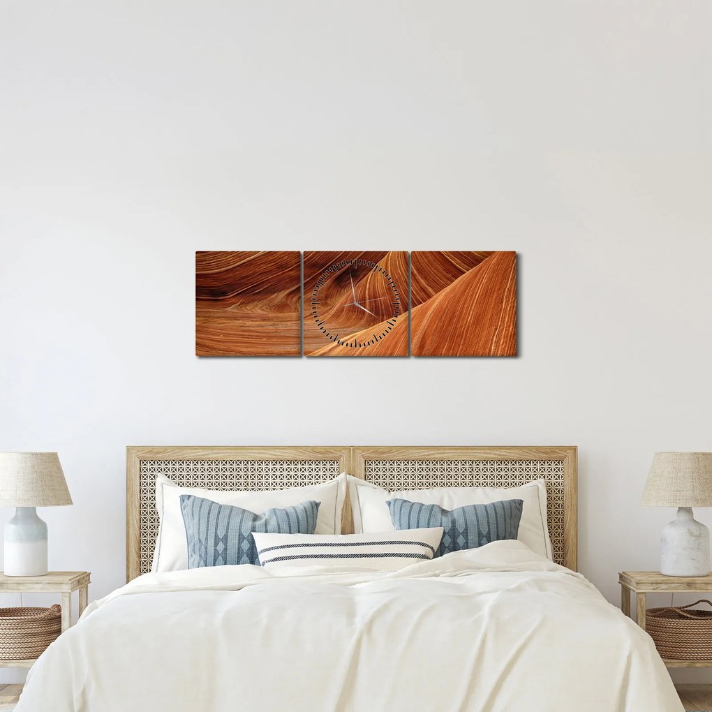 Kép - Vörös homok (órával) (90x30 cm)