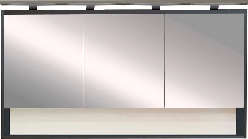 Luna 120 felső tükrös szekrény, antracit