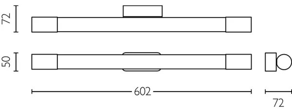 Philips - Fürdőszobai tükörmegvilágító ROVER LED/10W/230V IP44 fekete