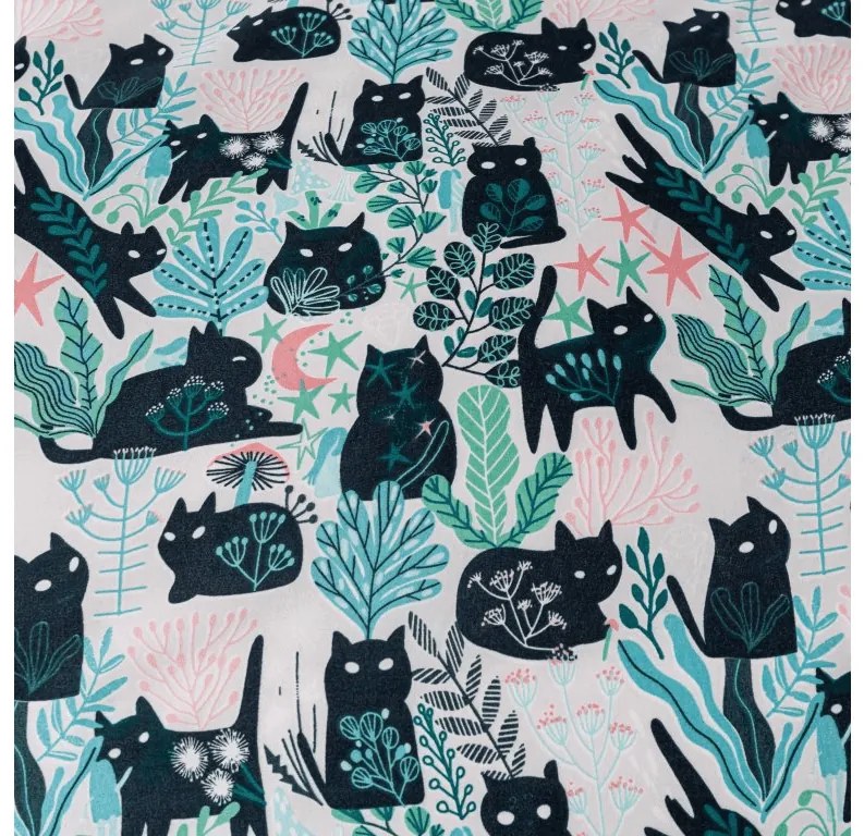 Színes CREEPY CATS mikroszálas ágyneműhuzat Ágyneműhuzat mérete: 70 x 90 cm | 140 x 200 cm