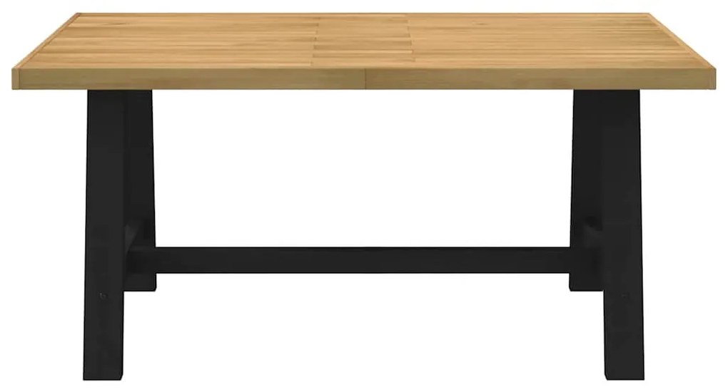 Étkezőasztal NOAIN A alakú lábak 160x90x75 cm tömör fa fenyőfa