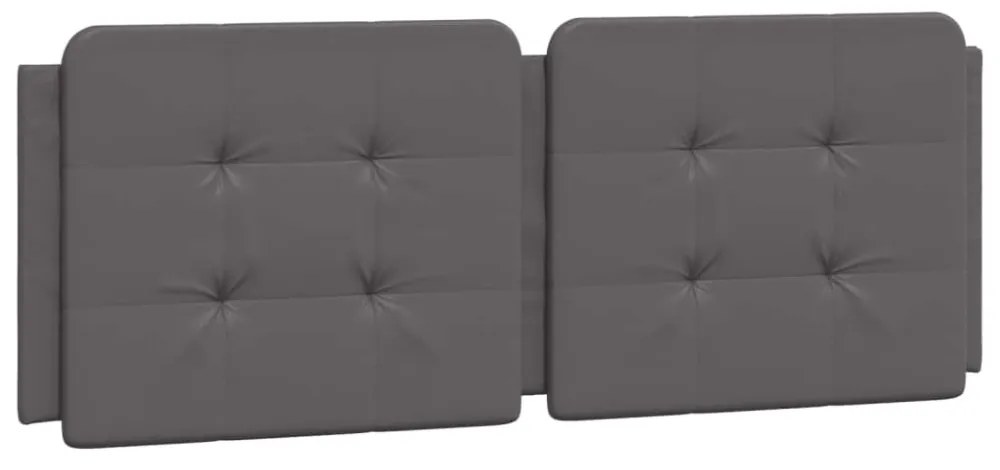 szürke ágykeret LED-ekkel matrac nélkül Zadar 140 x 200 cm