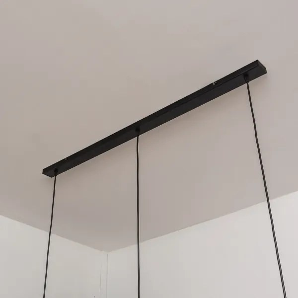 SOLANO kábeles függeszték 3xE27/15W/230V fekete/fényes króm