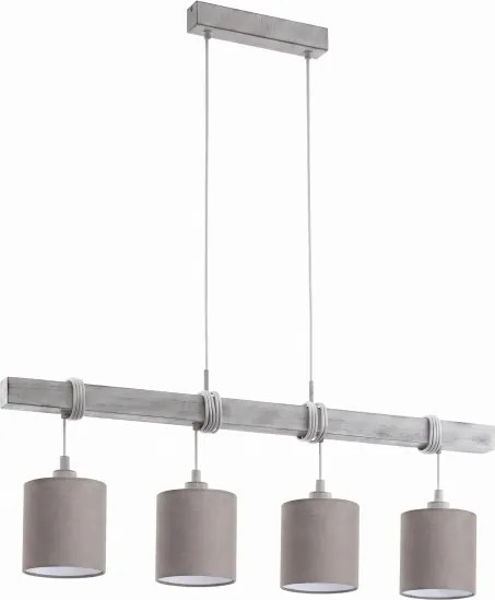 BRILAGI - LED csillár kábelen NUBILA 4xE27/60W/230V szürke/antracit