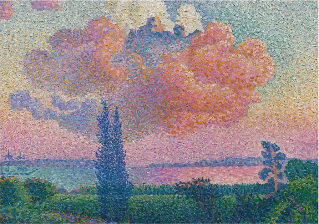 Divatos Flizelin tapéta 3D ragasztóval Színes tájkép 208x146 Ragasztó