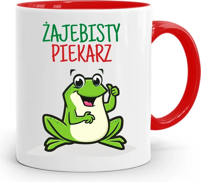 Piros Bögre Péknek Békás Pék fényképes nyomattal