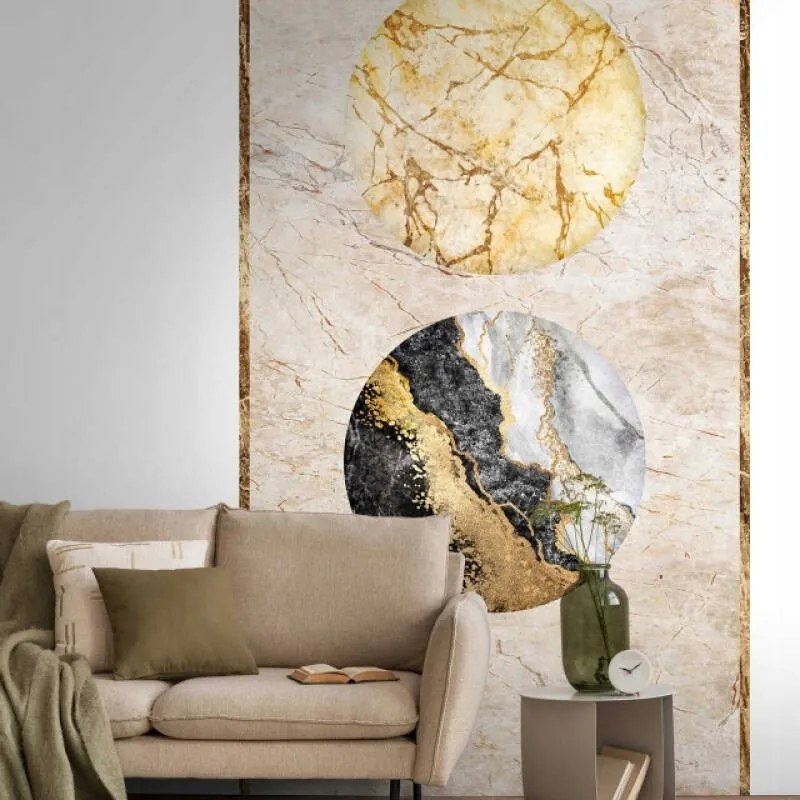 Fali fotótapéta Glamour márvány kerekek Flizelin mosható