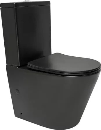 Kombinált WC SAT Infinitio fekete matt matt felülettel vario lefolyó SATINF031VPSNBKM