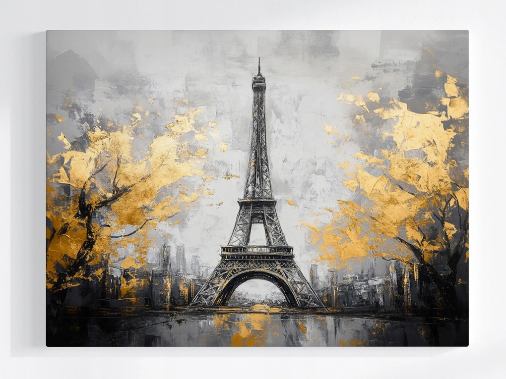 Poszter Város Párizs Eiffel-torony Arany Glamour Art 80x60