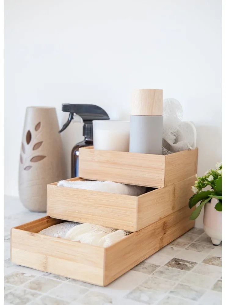 Bambusz fiókrendező szett 3 db-os Copco - Kitchen Craft