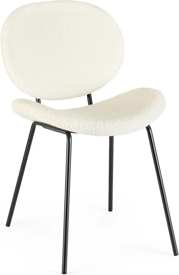 Fehér kárpitozott étkezőszék Maddie – Yes Everyday