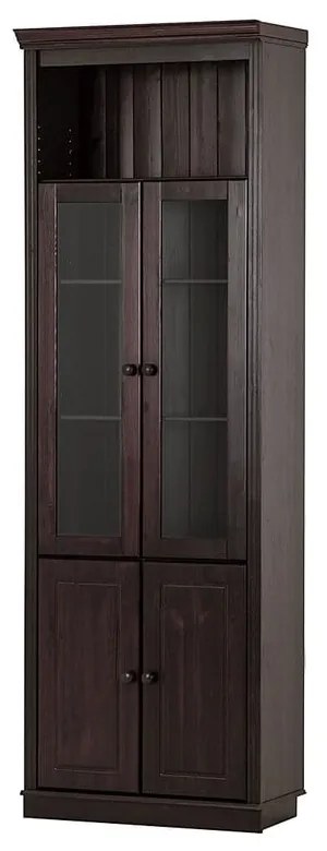 Barna borovi fenyő tálalószekrény 74x223 cm Anita – Støraa