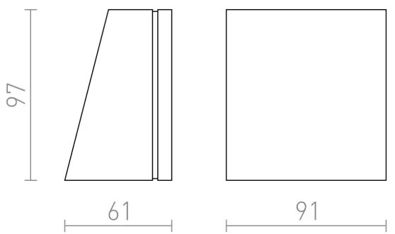 RED -Design Rendl-R10399- LED Kültéri fali lámpa GIGI LED/3,3W/230V IP65