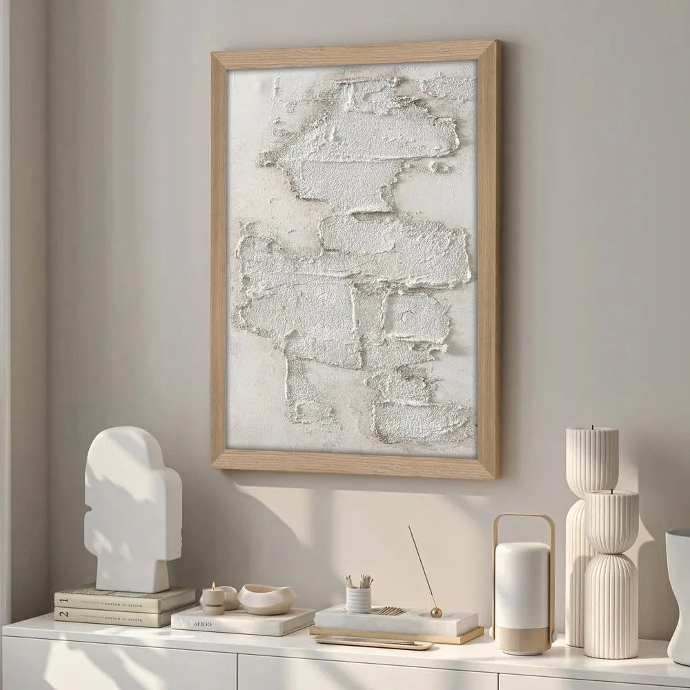 Kézzel festett kép 32,5x42,5 cm White rock – Malerifabrikken