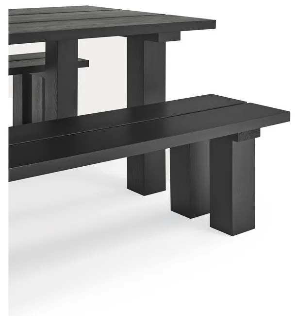 Étkezőasztal borovi fenyő asztallappal 100x260 cm Banda – Teulat