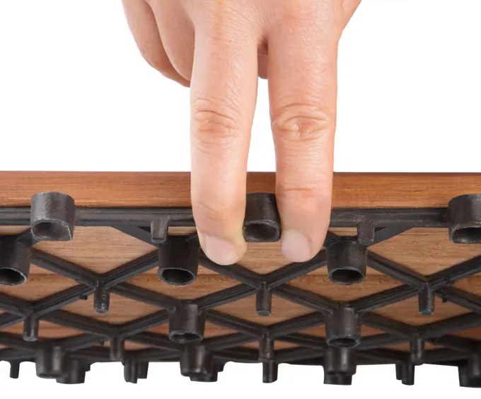 Deuba Eukaliptusz fa járólapok – 11 darabos készlet, 30x30 cm