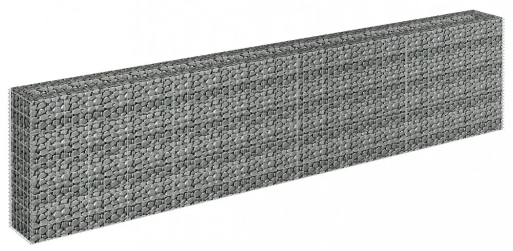horganyzott acél gabion magaságyás 360 x 30 x 90 cm