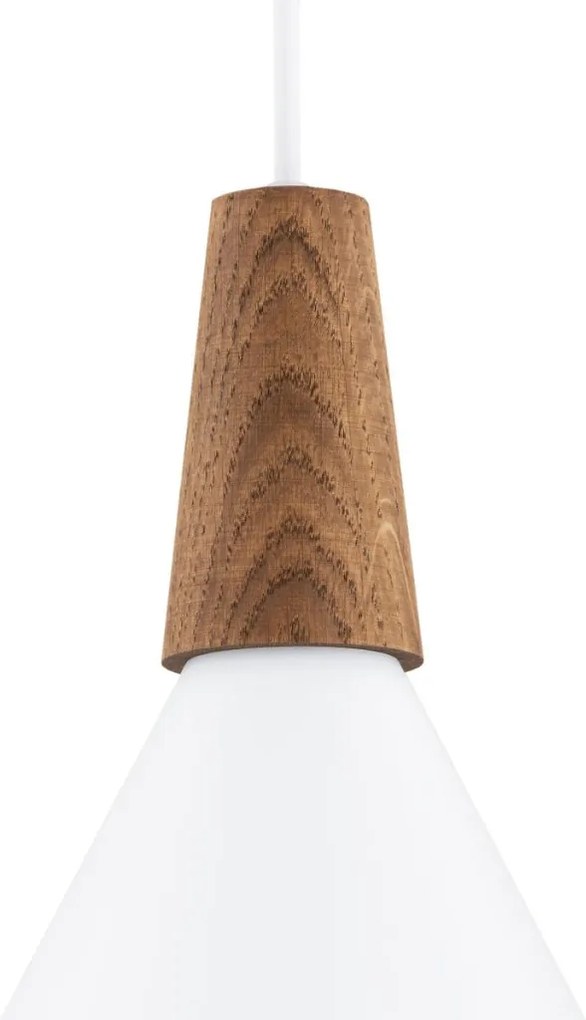ARGON 8630 KEGEL Modern Függesztett Lámpa Fehér, Sötét Fa E27 IP20