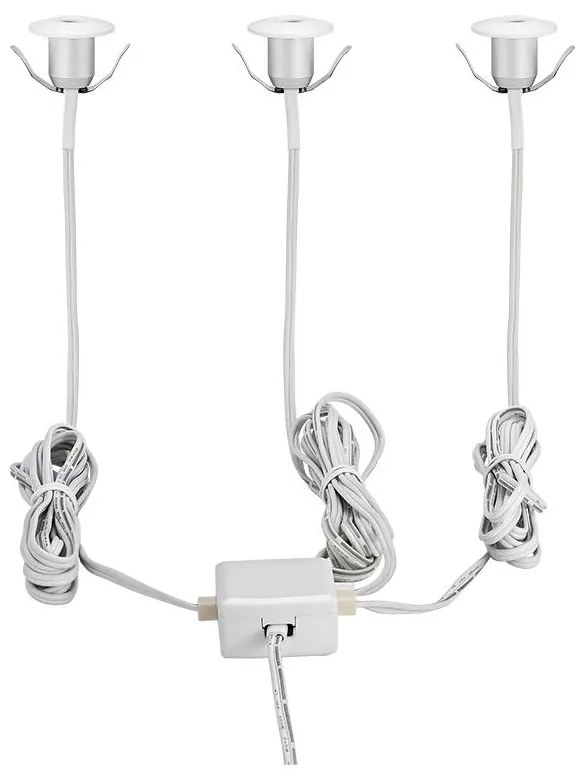 Eglo 97079 - LED Fürdőszobai beépíthető lámpa CHANGO 3xLED/1W/230V IP44