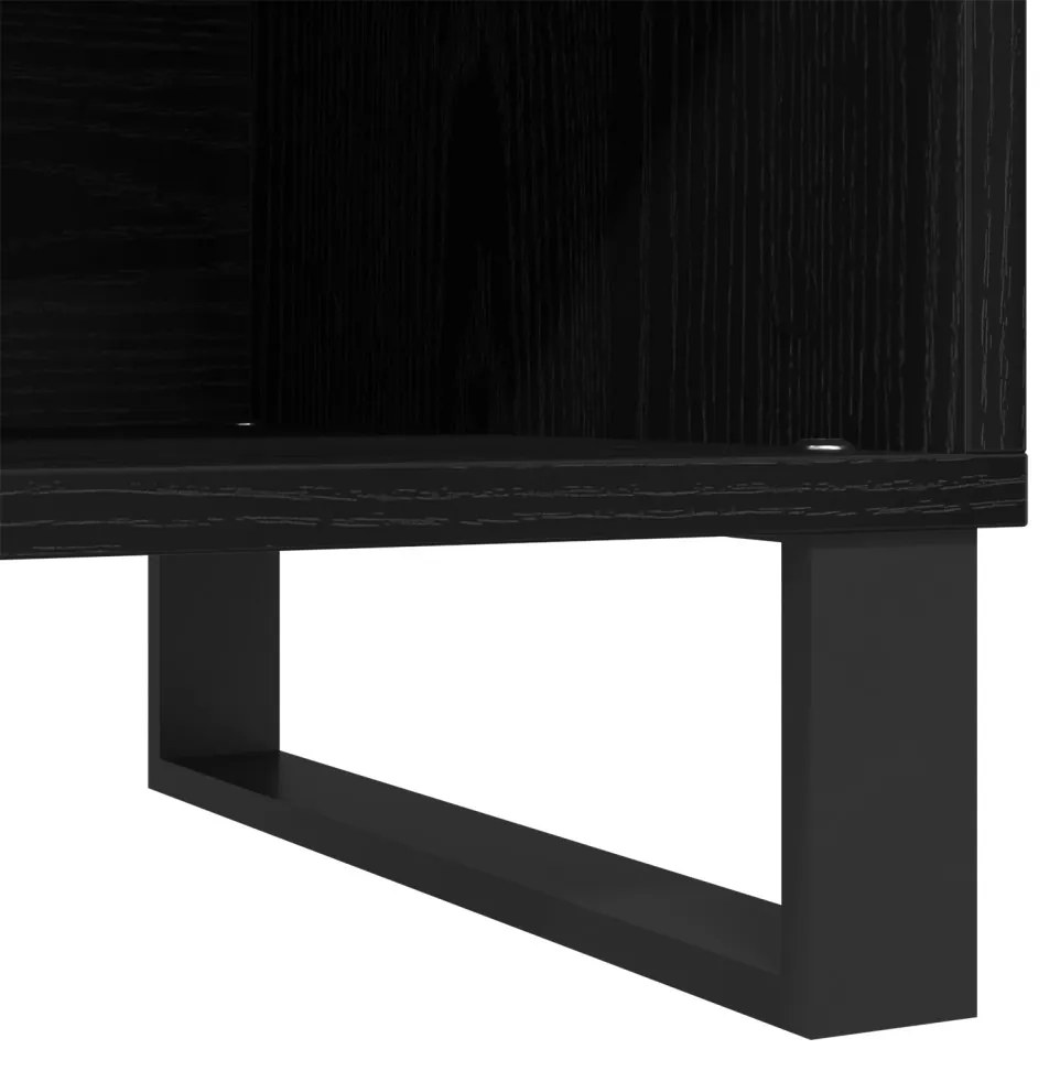 Rekord Szekrény Fekete Tölgy 84,5x38x48 cm Művelt Fa