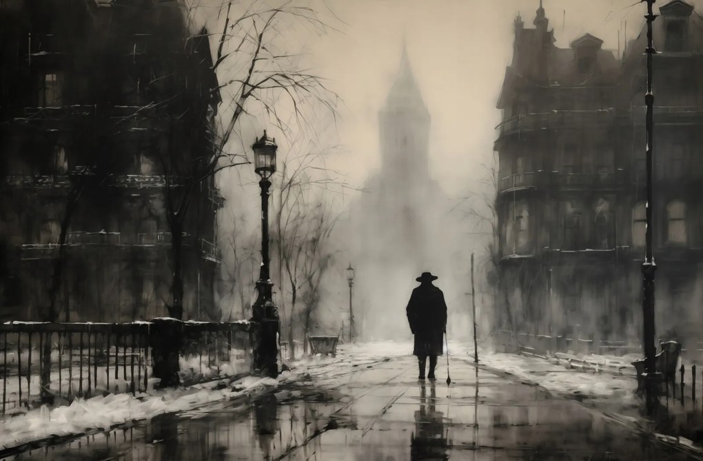 Poszter 91,5x60cm Köd London felett