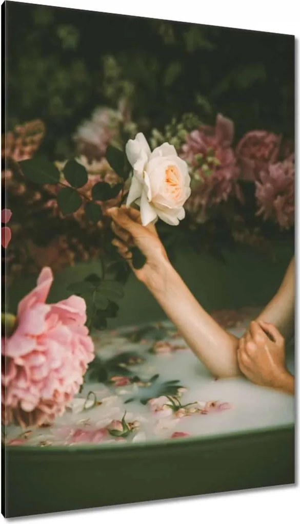 Vászonkép 80x120 Tejfürdő Csaj