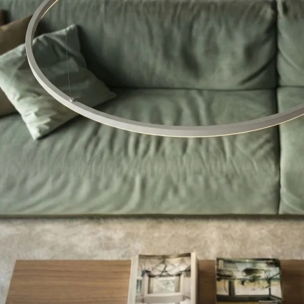 Ideal Lux - kábelre függesztett LED csillár ORACLE SLIM LED/37W/230V 2700K átm. 70 cm fehér