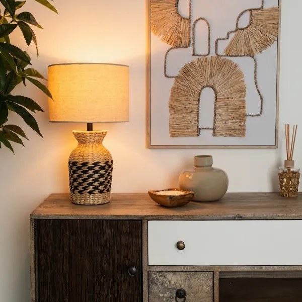 Atmosphera - Asztali lámpa MENA 1xE27/40W/230V vízi jácint