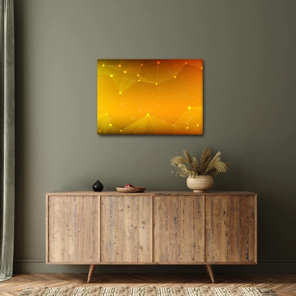 Absztrakt sárga kép (70x50 cm)