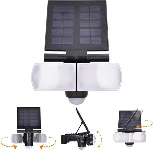 Solight WO772 - LED napelemes reflektor érzékelővel 2000mAh LED/8W/3,7V IP44