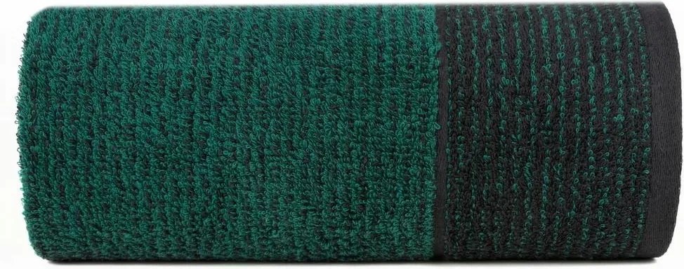 Törölköző 50x90 cm fekete-türkiz