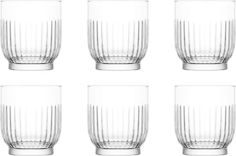 6 részes üveg pohár szett 330 ml