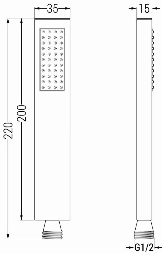 Mexen tartozékok - rejtett 1 pontos kézizuhany készlet R-02, arany, 785006050-50