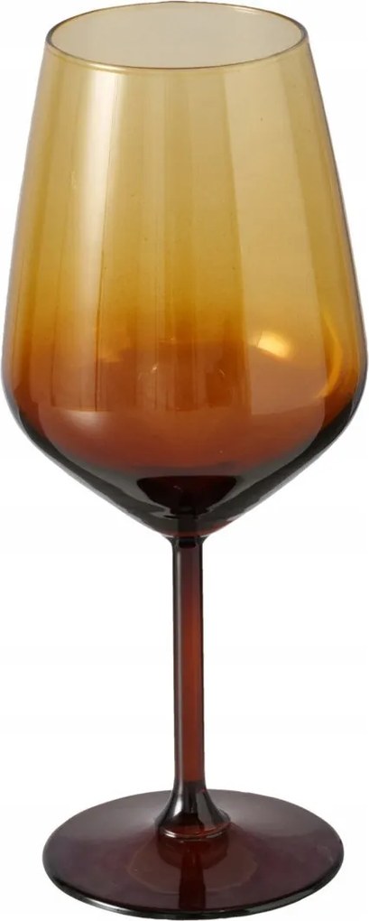 Borospohár Üveg Boros Nagy 490 ml Magas 22cm narancssárga