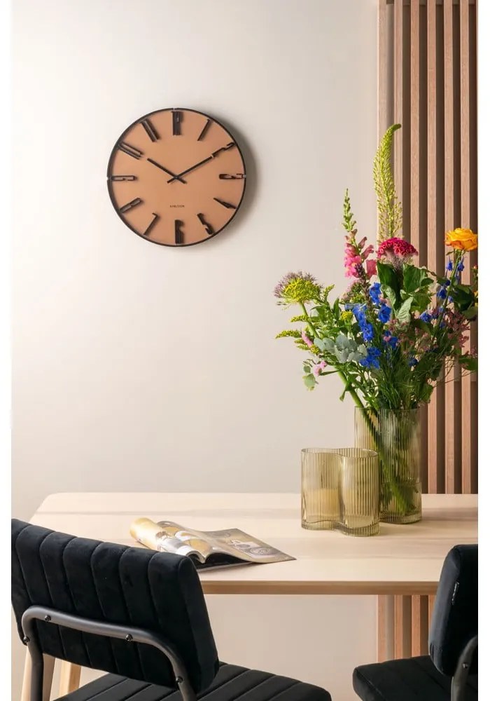 Wave világosbarna üveg váza, magasság 27 cm - PT LIVING