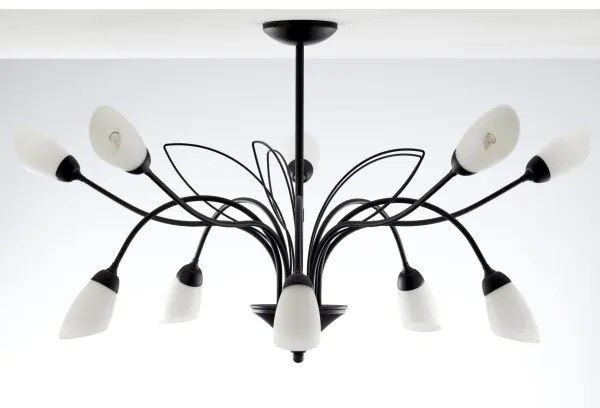 Jupiter 2056 - Csillár rúdon GLORIOSA 10xG9/14W/230V fekete