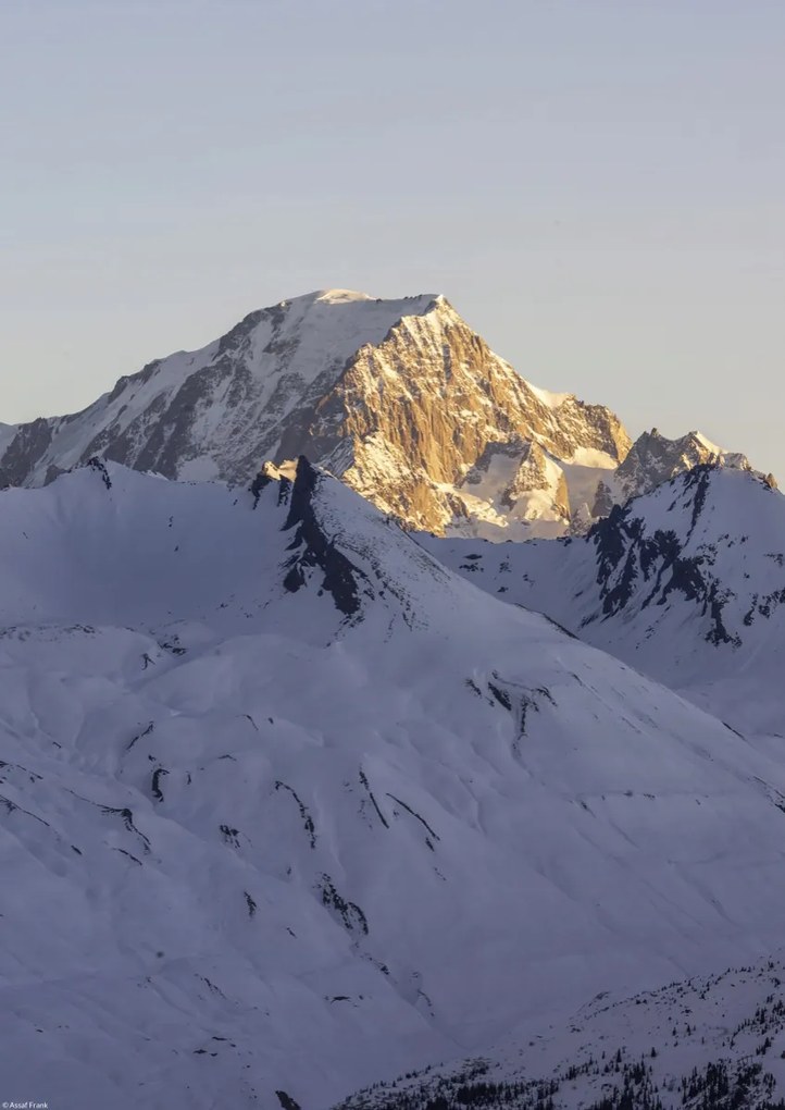 Poszter 29,7x42cm Alpok, Mont Blanc, Assaf Frank