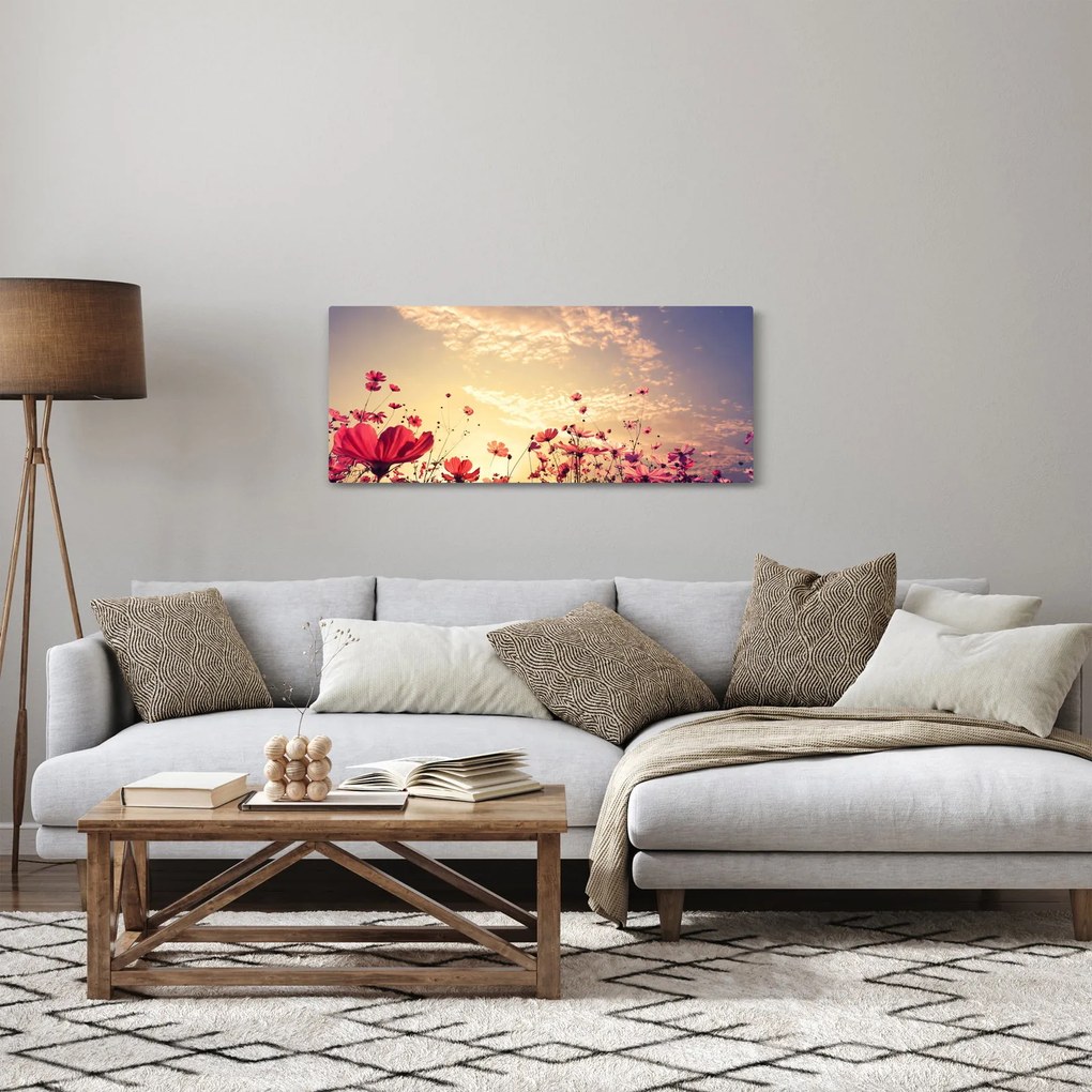 Kép - Rét virágokkal (120x50 cm)