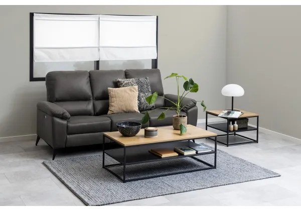 CORA dohányzóasztal, tölgy/fekete