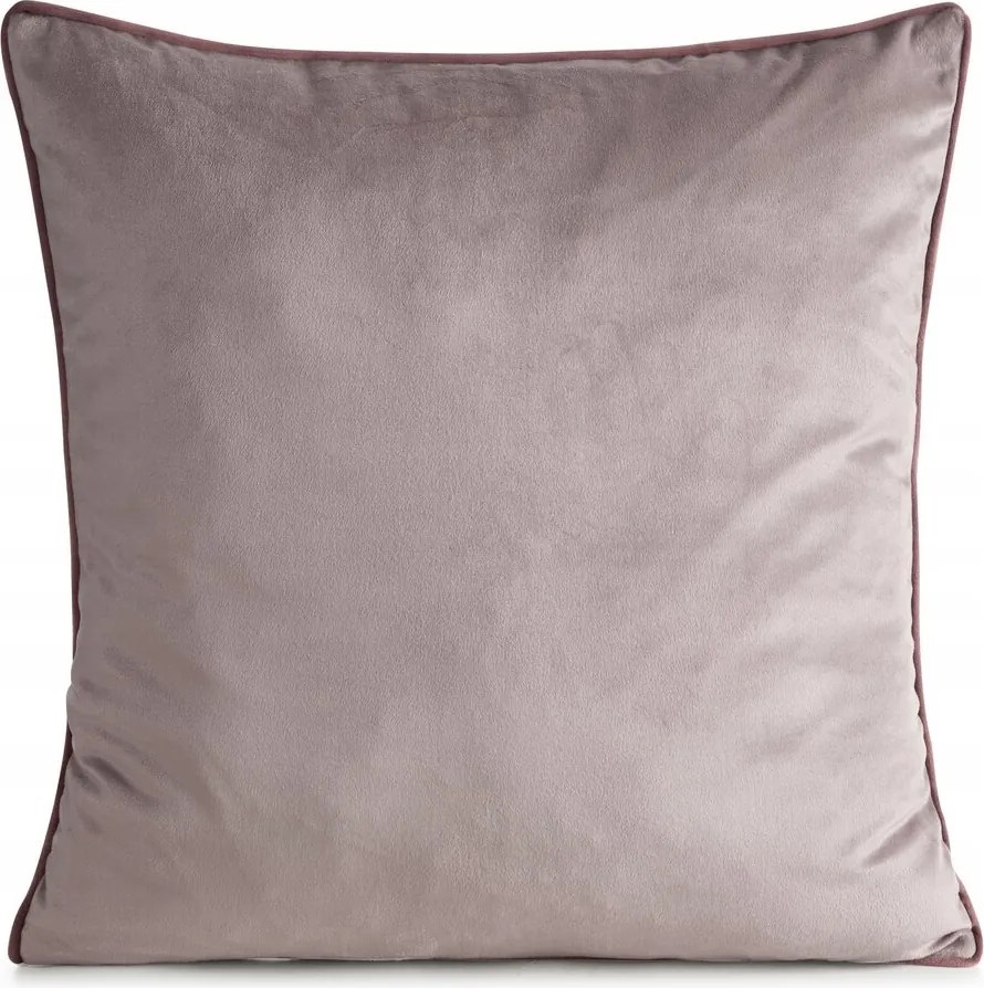 Dekoratív párnahuzat 60X60 púder bársony dísz szegéllyel