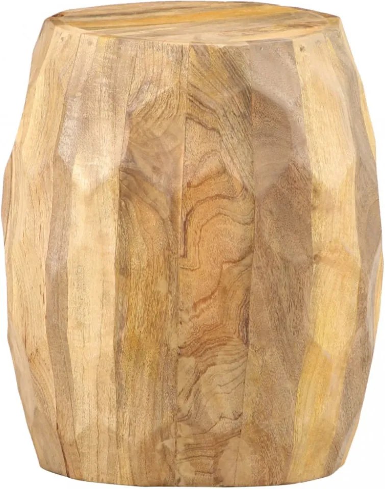 vidaXL dob formájú tömör mangófa ülőke