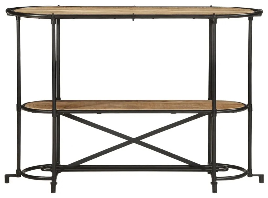 tömör nyers mangófa tálalóasztal 110 x 42 x 76 cm